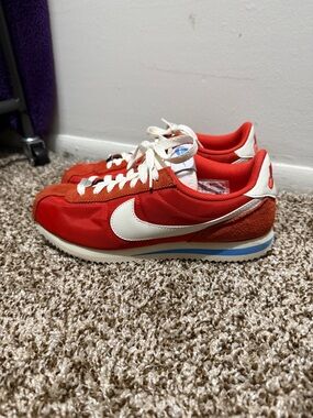 Nike Cortez Red and White Retro Running Sneakers